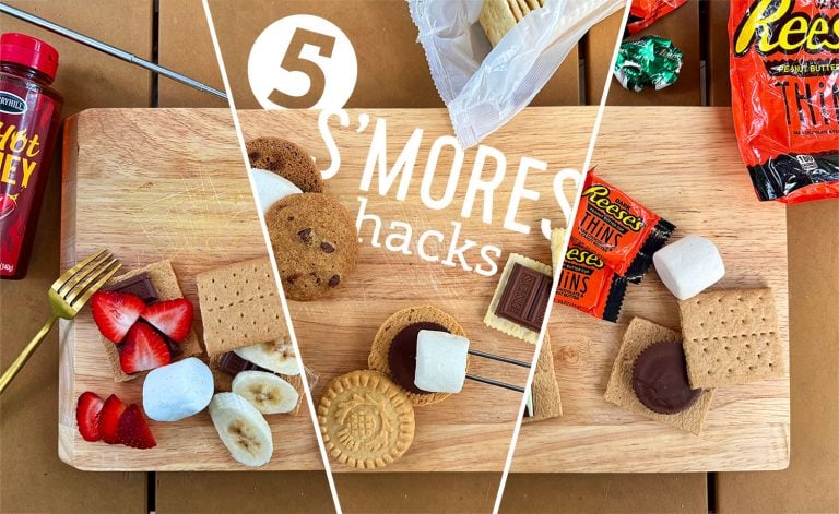 5 Upgrades Smores Hacks Shown On Table With Fun Ingredients