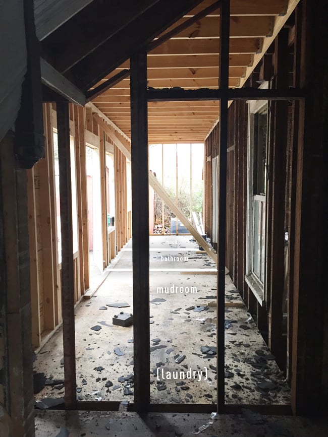 Beach House Rebuilt Side Porch Labeled From Foyer