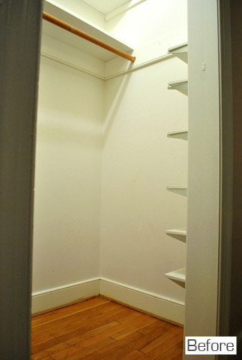 Before Photo Of Nursery Closet