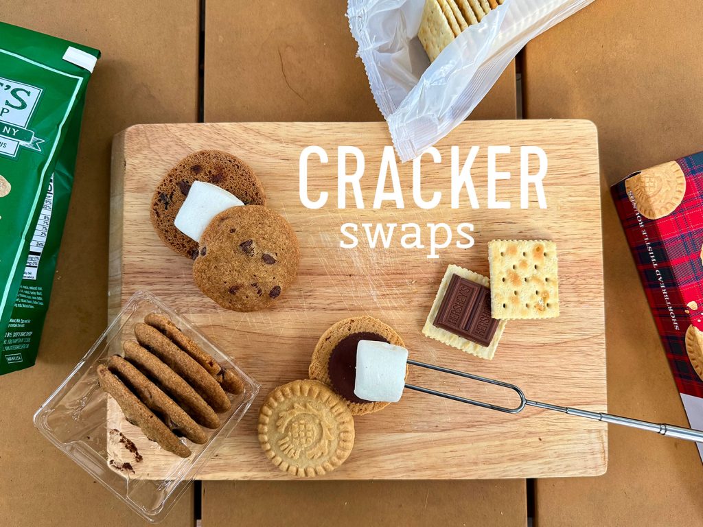 Upraded Smores With Graham Cracker Alternatives Like Cookies and Saltines