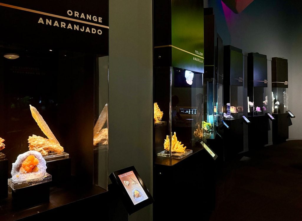 Rainbow Gem Room in Perot Museum of Nature and Science Dallas Texas