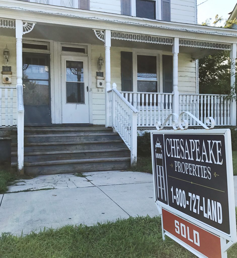 Duplex Front Doors Before Sold Sign
