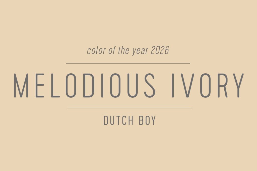 Dutch Boy Color of the Year 2026 Melodious Ivory Swatch