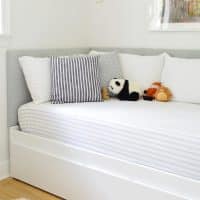 The Easiest DIY Headboard