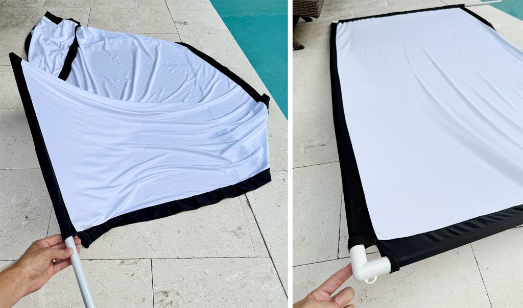 Two Steps to Assembling A Pop Up Outdoor Movie Screen With PVC Pipes
