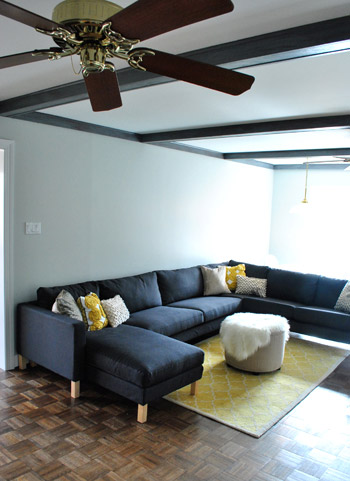 Painted Beams Other Side