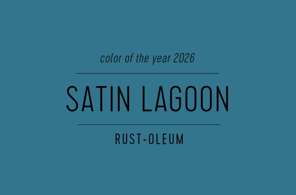 Large Swatch of Rustoleum Color of the Year 2026 Satin Lagoon