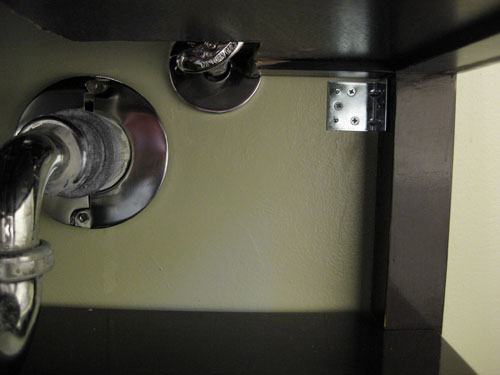 Vanity Secured To Wall