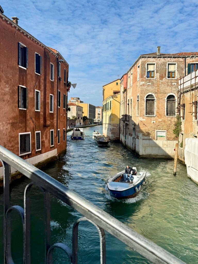 Venice Italy Canal With Boats